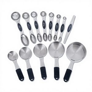 طقم أكواب وملاعق قياس مغناطيسية بالكامل قابلة للتعليق، 13 قطعة، أدوات قياس للمطبخ والخبز - Product Image 1