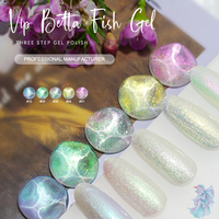 ICE NOVA VIP Vernis Gel Effet Poisson Betta Populaire Haute Brillance Couleurs Personnalisées Effet Bijou Gel Épais Non Toxique Vernis à Ongles Effet Glaçage