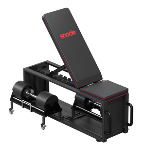 Gabinete de Fitness 4 en 1 Snode, Ahorra Espacio, Banco de Ejercicios Plegable <span class=keywords><strong>con</strong></span> Ranura de Almacenamiento Integrada para Mancuernas, Ideal para Gimnasios Pequeños en Interiores - Product Image 5