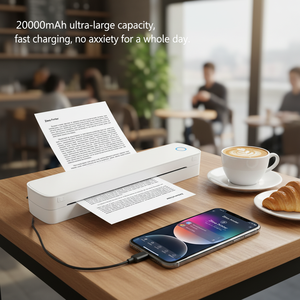 <span class=keywords><strong>Impresora</strong></span> de Plantillas para Tatuajes Inalámbrica <span class=keywords><strong>Bluetooth</strong></span> POS-A403, <span class=keywords><strong>Impresora</strong></span> Térmica Portátil A4 para Artistas del Tatuaje, Transferencia <span class=keywords><strong>por</strong></span> Teléfono Móvil - Product Image 4