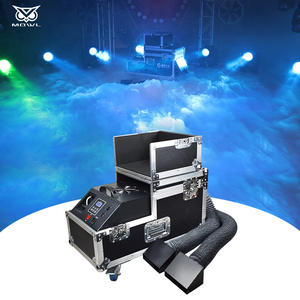 미국 창고 무료 배송 3000W 디지털 화면 DMX 컨트롤 저상형 워터 포그 머신 - Product Image 1