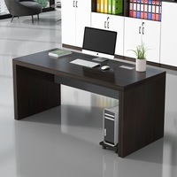 Bureau d'angle incurvé minimaliste moderne avec bibliothèque, bureau d'ordinateur individuel en mélamine, mobilier de bureau domestique