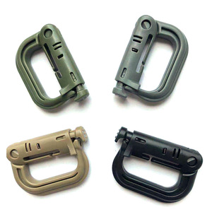 Boucle tactique en plastique de type D 25 mm haute résistance à ouverture rapide pour sacs et vêtements - Product Image 1