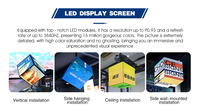 Cubo Magico LED a 4 Lati Display Pubblicitario 8K per Esterni/Interni Tecnologia Leggibile alla Luce Solare Luminosità 5000cd Supporto HDR HLG