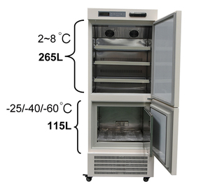 ตู้แช่แข็งตั้งตรง 2 ประตู 400L -25 องศา ตู้เย็นวัคซีนอุณหภูมิสองชั้น - Product Image 6