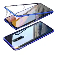 360 Volledige Beschermende Magnetische Metalen Bumper Dubbele Gehard Glas Case Voor Oneplus 7 7T Pro 6T 6 Een plus 7 Pro Screen Cover Funda