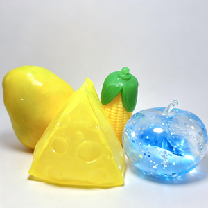 CHENXI Nuevo Juguete Personalizable de Silicona TPE con Purpurina, Bola de Manzana Helada, Queso Blandito, Mango Crujiente, Antiestrés, Unisex, 14 Años - Product Image 6
