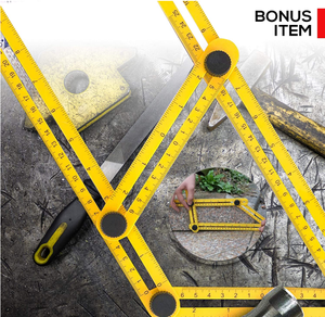 2 Chiếc Dụng Cụ Đo Đường Viền Hình Dạng 10Inch, Thước Đo Đa Góc Bằng Nhựa, Máy Sao Chép Mẫu, Dụng Cụ Đo - Product Image 6