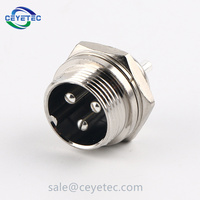 Connecteur de câble étanche câble d'aviation 3 broches GX16 connecteur de prise d'aviation