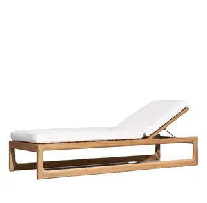 Cama solar de madera para exteriores