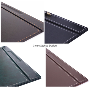 Vega 4-Piece PU Leather <b>Desk</b> Set <b>Large</b> <b>Desk</b> Pad and Office Accessories with Mesh Stationery and Desktop Organizer - Product Image 3