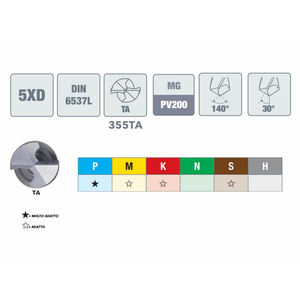 Pointe 355PU Typhoon lubrification 5XD ø de 6.10 à 7.00mm OSAWA - Product Image 1