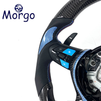 Volant personnalisé en fibre de carbone avec LED pour BMW F10 F12 F20 F21 F22 F34 F32 F30 F87 F80 2012-2024, intérieur de voiture