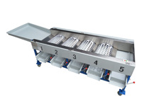 Aanpasbare automatische mini-transportbandtafel van koolstofstaal voor fruitverwerkingsbedrijven, sortering & verwerking