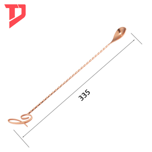 Dụng Cụ Quán Bar Bằng Kim Loại Tùy Chỉnh, Thìa Quán Bar Bằng Thép Không Gỉ, Thìa Pha Chế Cocktail Chuyên Nghiệp Để Uống - Product Image 6