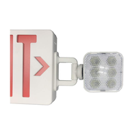 Lampu Darurat LED120-277v Tegangan Ganda Isi Ulang Aluminium dengan Pengiriman Cepat, Baterai Ni-Cd, Peringkat IP20, RoHS