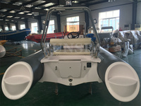 Coque gonflable en fibre de verre/aluminium, 16 pieds, 4.8 m, tube d'air gonflable, bateau à hélice de pêche, de sport à l'aviron