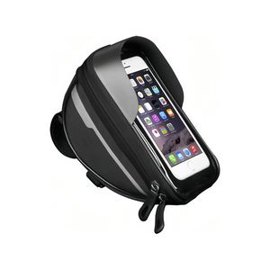 Trend OEM/ODM Waterproof Black TPU + Composite Carbon Polyester <b>Bicycle</b> <b>Frame</b> Bag for Outdoor Cycling Top Tube Cycling Pockets - Product Image 1