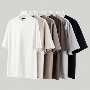 Wholesale Custom High Quality 100% Cotton Blank 380g Men's T-Shirts Oversized Heavyweight Tshirt Plus Size T Shirt for Men - Product Image 1