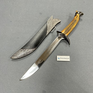 Épée Viking faite main en acier damas avec fourreau | Épée longue médiévale à collectionner - Canada
