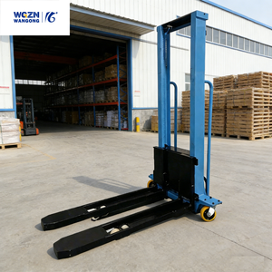 <span class=keywords><strong>Chariot</strong></span> élévateur monté sur camion WGZN, simple, semi-électrique, manuel, portable, capacité 1000 kg - Product Image 2