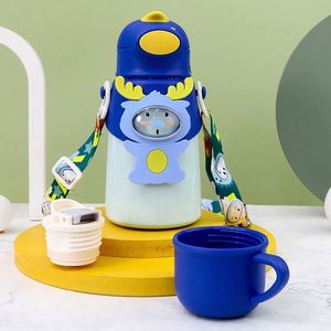 316 Stainless Steel Water Cup with Straw Bounce Cup Portable Kids Thermos Cup - Product Image 5