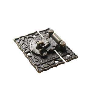 Chinese-style Antique Zinc Alloy Soft Closing Silent Durable Packaging <b>Box</b> with Retro Buckle and Die-Cast <b>Lock</b> Snap Gift <b>Box</b> - Product Image 1