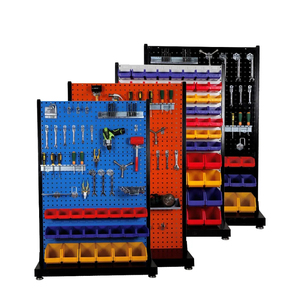 Factory Custom Hardware <strong>Tools</strong> <strong>Display</strong> Rack Movable Multi-functional Metal Pegboard <strong>Display</strong> Stand <strong>Heavy</strong> Duty for Car Repair Shop - Product Image 2