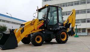 Meilleures ventes Chargeuse compacte 75KW 8 tonnes Mini pelle rétrocaveuse CLG764A avec une grosse réduction Machine chinoise - Product Image 3