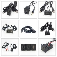 Cable de Extensión USB Tipo-C para Montaje en el Tablero, Adaptador de Panel de Coche de Doble Puerto, Sistema de Infoentretenimiento Multimedia de Audio, 1.5M IP65, Impresora