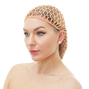 Respirant Coloré Crochet Rayonne Cheveux Accessoires Chignon Couverture Cheveux Net <span class=keywords><strong>Snood</strong></span> pour Cheveux Longs - Product Image 2