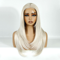 Cheveux humains Remy vietnamiens naturels haute densité sans colle pour perruque Lace Front HD Couleur Vente en gros