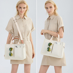 Bolsa de Lona con Compartimentos Individuales para Maestros y Enfermeras, Bolsa Cruzada para el Trabajo, Bolsa para Portátil con Cierre de Cremallera - Product Image 6