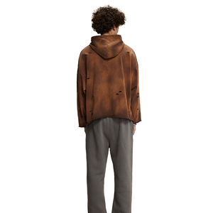 450gsm कपास-पॉलिएस्टर मिश्रण से बनी अनियमित और फ्रेयाडहुडी 450gsm-पॉलिएस्टर मिश्रण टेरी कपड़े पुरुषों और महिलाओं दोनों के लिए उपयुक्त - Product Image 3