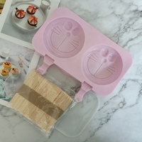 Moule à crème glacée en Silicone de forme personnalisée, outils, fait à la main, avec bâton en bois, bricolage, 1 pièce