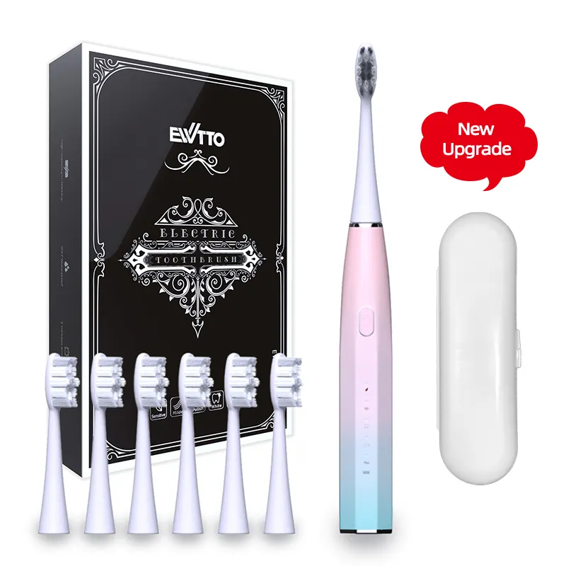 Custom Logo Home Adult Electronic Tooth Brush Teeth Whitening Kit Rechargeable Sonic Electric Toothbrush