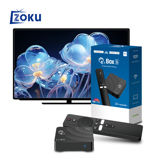 Factory Price Android 16.0 Smart Tv Box HCS96-Q3 Allwinner H313 4K Set Top Box BT Voice Remote Control Tv Box Android