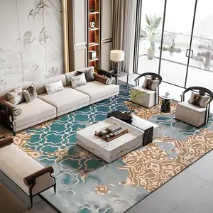 Alfombra persa decorativa personalizada más vendida, alfombra nórdica, alfombras y alfombras de suelo turco para sala de estar