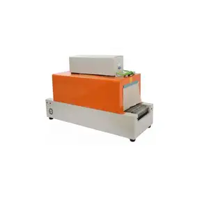 Manual Plastic tube insert Heat shrinked machine wrap tunnel Shrink Wrapping Machine For Carton Box BS260