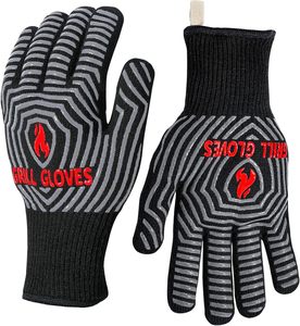 Gants <span class=keywords><strong>de</strong></span> barbecue <span class=keywords><strong>de</strong></span> haute qualité résistants à la chaleur avec surface en silicone antidérapante pour cuisine extérieure, mitaines <span class=keywords><strong>de</strong></span> four personnalisées - Product Image 1