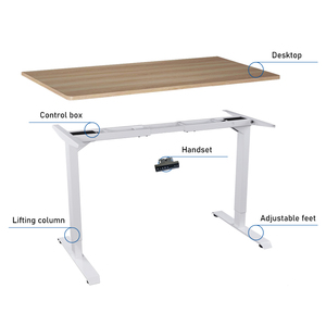 Escritorio Eléctrico Vertical, Escritorio <span class=keywords><strong>de</strong></span> Oficina Ergonómico con Control <span class=keywords><strong>de</strong></span> Memoria, Altura Ajustable, Marco Metálico, Mesa Elevadora Moderna - Product Image 5