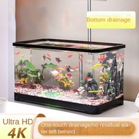 Aquarium en plastique transparent pour betta, idéal pour salon, balcon, bureau, petit ou moyen, écologique, livré en carton
