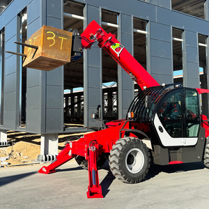 Chine Ventes d'usine Nouveau chariot télescopique 4WD 3 tonnes 4 tonnes 5 tonnes Chariot élévateur télescopique certifié CE Chargeur sur pneus - Product Image 5