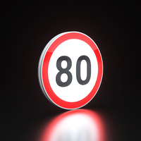 Panneaux de signalisation routière LED à prix d'usine, taille personnalisée, réfléchissants, pour la sécurité routière