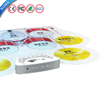Hi-Hat ile elektronik dijital şarj edilebilir pil bateri seti/bas pedalı vurmalı ped masa elektrikli davul Set