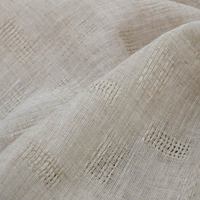Tissu de brocart Jacquard respirant pour femmes 100% lin nouvelle technique tissée creuse lavée pour hauts respirants Textiles de maison
