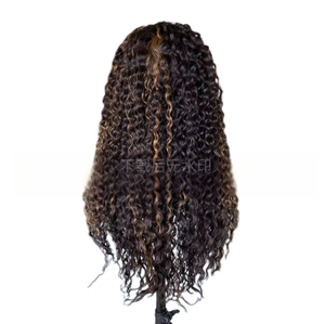 <span class=keywords><strong>Pelo</strong></span> rizado explosivo, resaltado, punteado, rizos latinoamericanos, pelucas de cabello femenino, pelucas de encaje frontal - Product Image 3