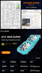 Nouvelle carte vidéo de bureau <span class=keywords><strong>GeForce</strong></span> <span class=keywords><strong>GTX</strong></span> <span class=keywords><strong>1660</strong></span> Super <span class=keywords><strong>6GB</strong></span> double ventilateur GPU GTX1660 <span class=keywords><strong>Ti</strong></span> <span class=keywords><strong>6GB</strong></span> GDDR6 carte graphique de jeu 192 bits - Product Image 4