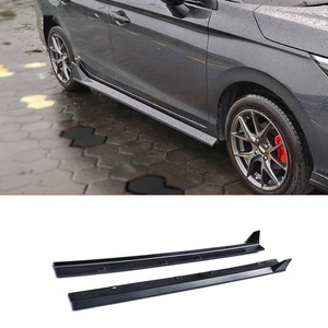 Welta ABS Kit de carrosserie d'extension de jupes latérales de protection pour City 2020-2024 Noir Poli Facelift Original - Product Image 2