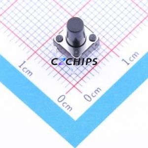 SKHHANA010 Tactile Switch Through hole Component (THT)-4P,6x6mm Switch Single Pole Single Throw Round Button Through Hole 6mm - Product Image 1